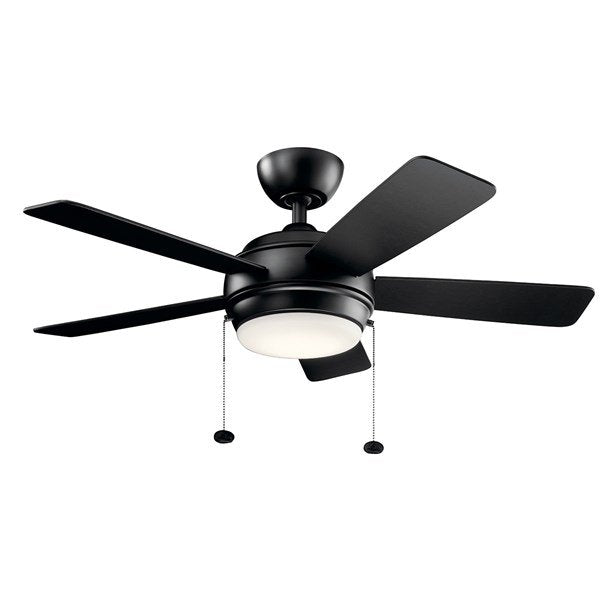 Kichler 42 Inch Starkk Fan LED 330171 Indoor Ceiling Fans Kichler Satin Black  