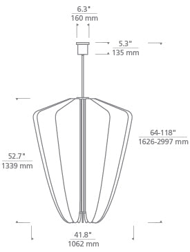 Tech Lighting Nyra 42 Chandelier