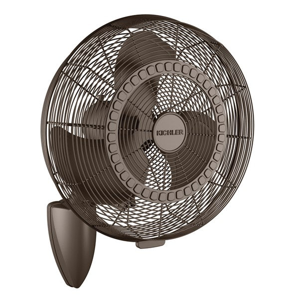 Kichler 18 Inch Pola Wall Fan 339218 Indoor Ceiling Fans Kichler Satin Natural Bronze  