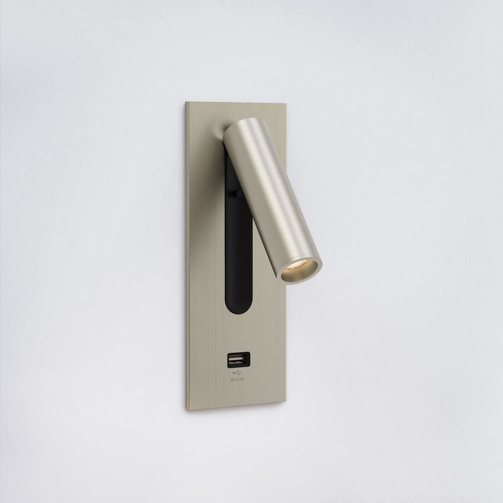 Astro Lighting Fuse 3 with USB Wall Sconces Astro Lighting 4.02x2.95x7.87 Matt Nickel Yes (Integral), High Power LED