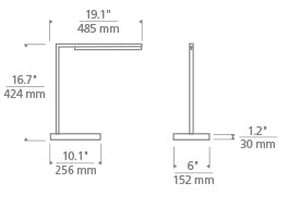 Tech Lighting Klee 18 Table Lamp Table Lamps Tech Lighting   