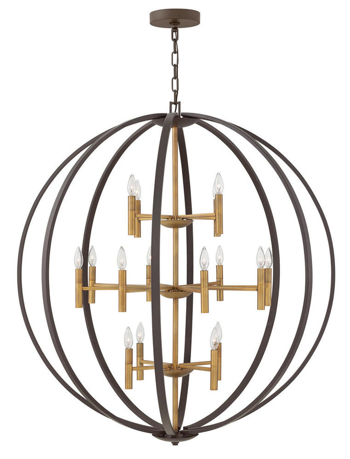 EUCLID Extra Large Three Tier Orb 3464 Chandeliers Hinkley Bronze  