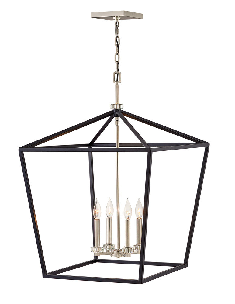 Hinkley Extra Large Open Frame Stinson Chandelier 3538 Chandeliers Hinkley Black  