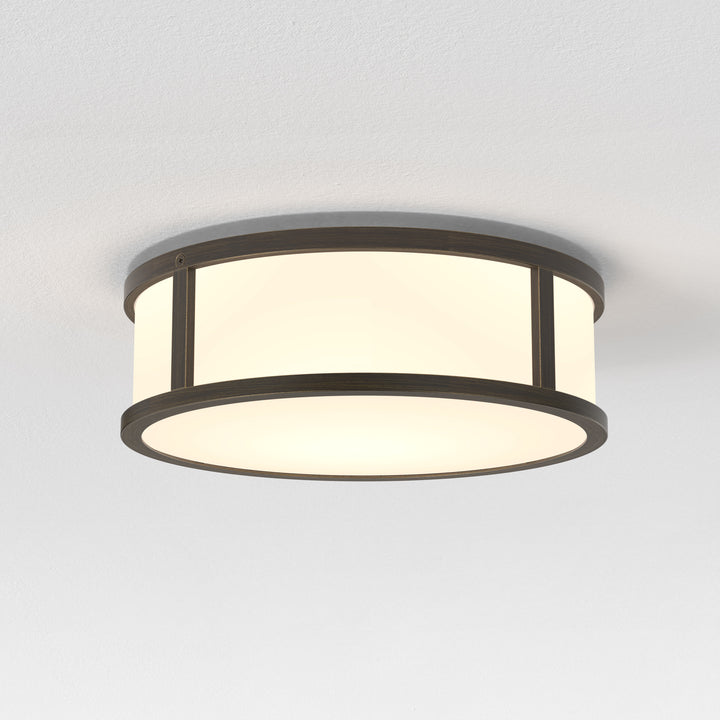 Astro Lighting Round Mashiko Ceiling Flush Mounts Astro Lighting 3.23xx Bronze No, E26/Medium