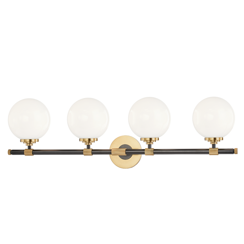 Hudson Valley 4 LIGHT BATH BRACKET 3704 Vanity Lights Hudson Valley Lighting   