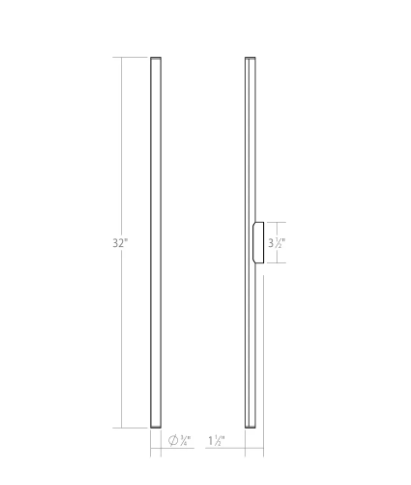 Sonneman Fino 32" LED Bath Bar 3773 Vanity Lights Sonneman   