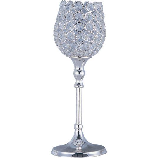 Maxim Glimmer Medium Candle Holder 39891 Decorative Accents Maxim Silver  