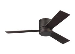 Monte Carlo 56" Clarity Flush Mount Ceiling Fan 3CLMR56