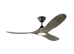 Monte Carlo 52" Maverick II LED Ceiling Fan 3MAVR52 Indoor Ceiling Fans Monte Carlo Aged Pewter  