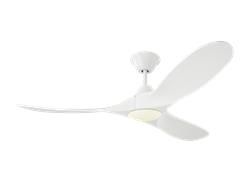 Monte Carlo 52" Maverick II LED Ceiling Fan 3MAVR52 Indoor Ceiling Fans Monte Carlo Matte White  