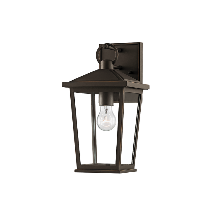 Troy SOREN 1 LIGHT SMALL EXTERIOR WALL SCONCE B8901 Outdoor Wall Lights Troy Lighting TEXTURED BRONZE W/ HL  