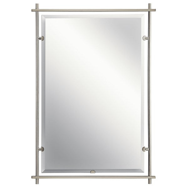 Kichler Eileen™ Modern Rectangular Mirror Brushed Nickel 41096 Mirrors Kichler   