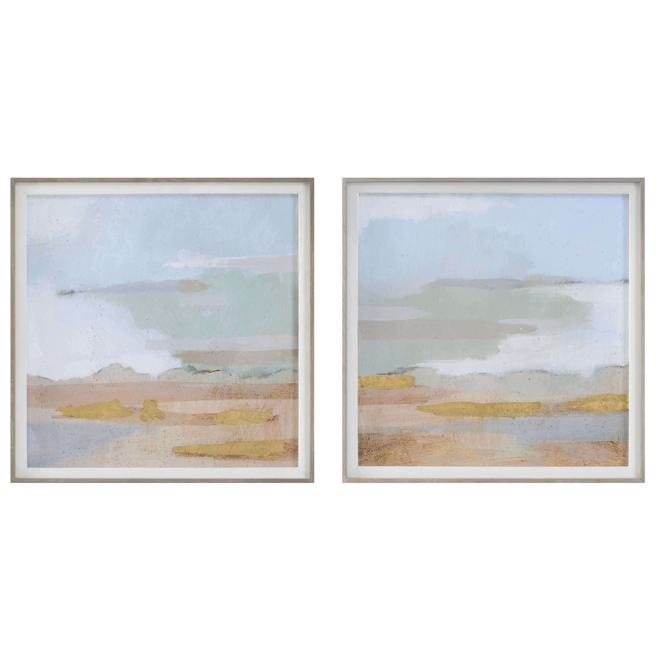 Uttermost Abstract Coastline Framed Prints, S/2 Décor/Home Accent Uttermost PINE,GLASS,MDF,VENEER,LIN EN,PAPER  