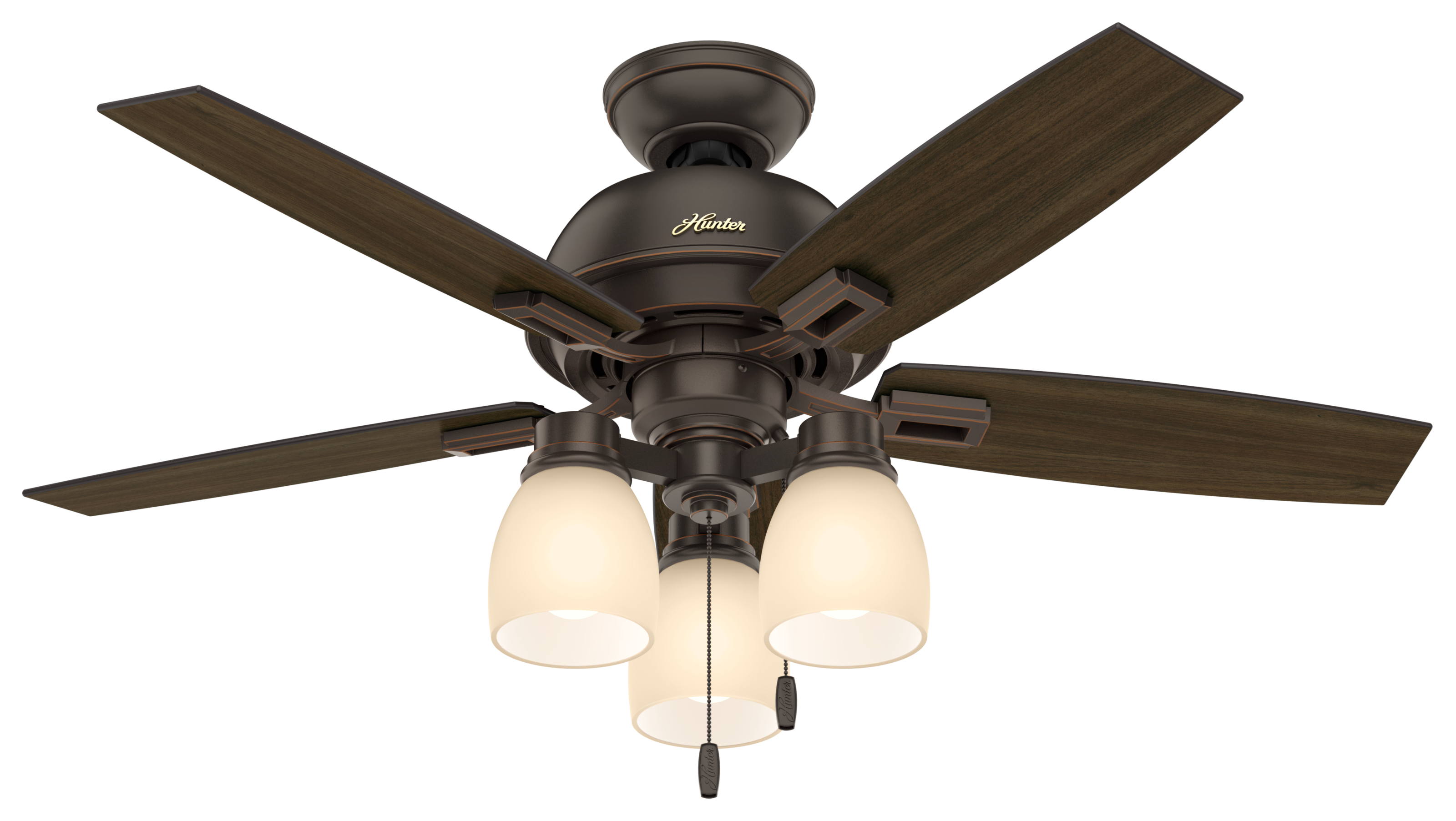 Hunter 44 inch Donegan Ceiling Fan with LED Light Kit and Pull Chain