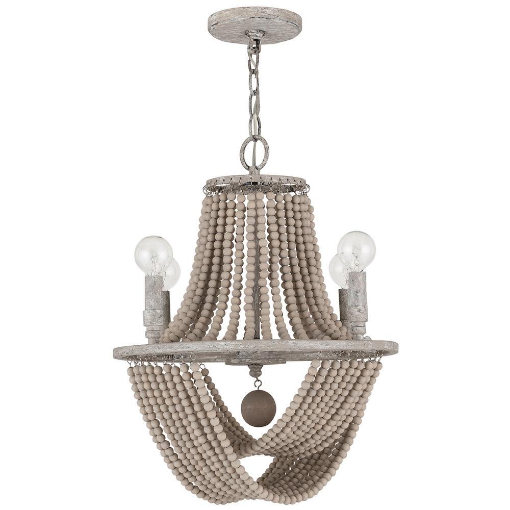 Capital 4 Light Chandelier 429541 Chandeliers Capital Gray  