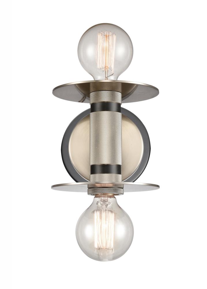 Innovations Lighting 2 Light Sconce 433-2W Wall Sconces Innovations Lighting Nickel  