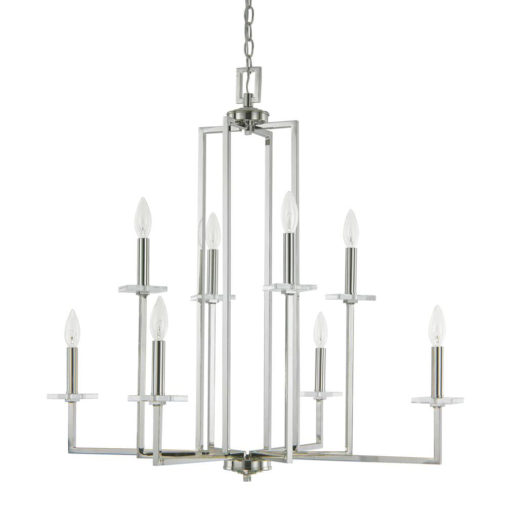 Capital 8 Light Chandelier 4818 Chandeliers Capital Nickel  