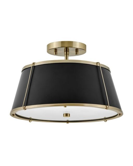 Hinkley Lighting Clarke Medium Semi-Flush Mount l Open Box Ceiling Semi Flush Mounts Hinkley Warm Brass  