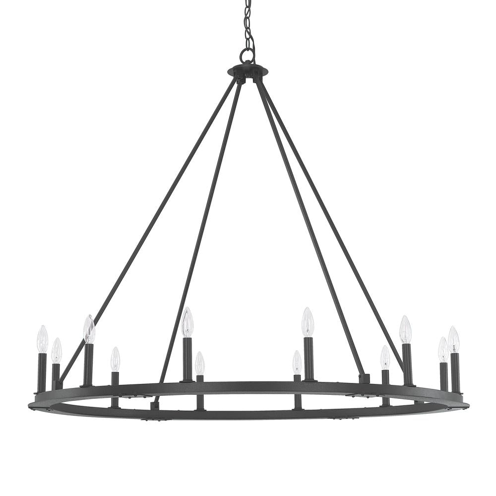 Capital 12 Light Chandelier 4912 Chandeliers Capital Black  