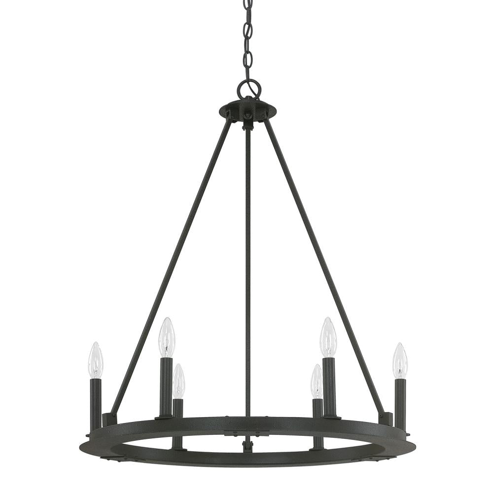 Capital 6 Light Chandelier 4916 Chandeliers Capital Black  