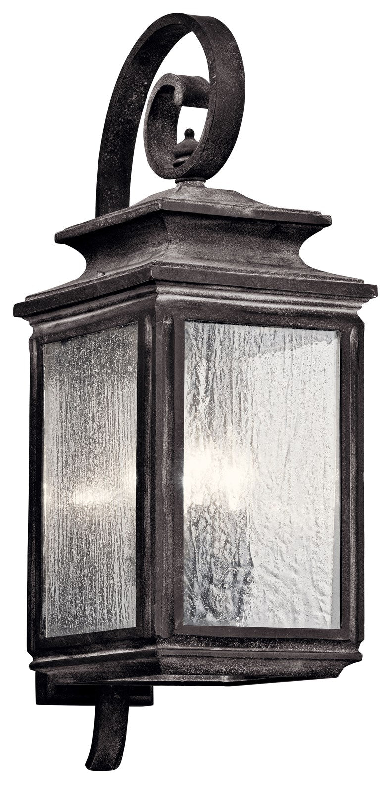 Kichler Wiscombe Park  Outdoor Wall Outdoor Wall Lights Kichler Weathered Zinc 9x26.25 