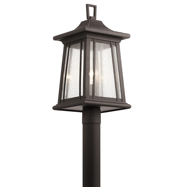 Kichler Taden  Outdoor Post Lantern Pier & Post Mount Lights Kichler Rubbed Bronze 10x21.5 