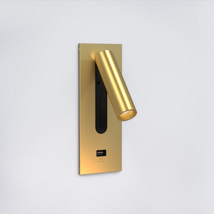 Astro Lighting Fuse 3 with USB Wall Sconces Astro Lighting 4.02x2.95x7.87 Matt Gold Yes (Integral), High Power LED