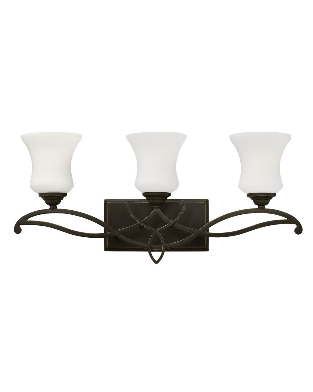 HINKLEY BROOKE Three Light Vanity 5003 Vanity Lights Hinkley Olde Bronze  