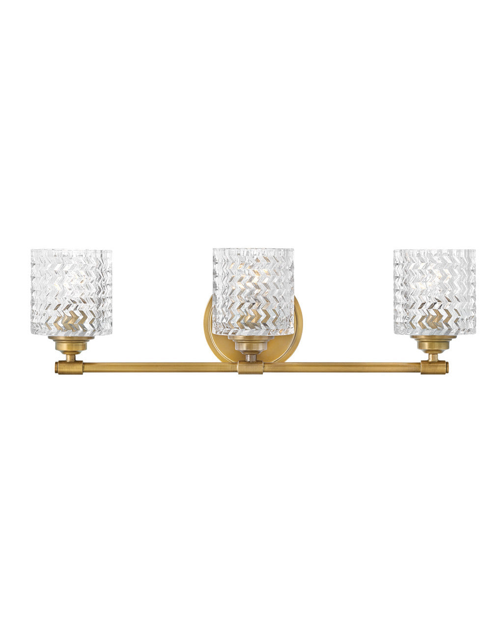 HINKLEY ELLE Three Light Vanity 5043 Vanity Lights Hinkley Heritage Brass  