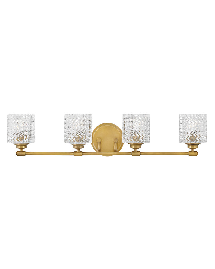 HINKLEY ELLE Four Light Vanity 5044 Vanity Lights Hinkley Heritage Brass  