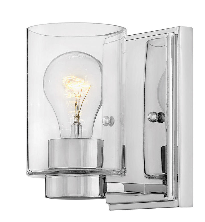 HINKLEY MILEY Single Light Vanity 5050 Wall Sconces Hinkley Chrome with Clear glass  