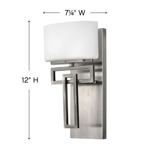 HINKLEY LANZA Single Light Vanity 5100 Wall Sconces Hinkley   