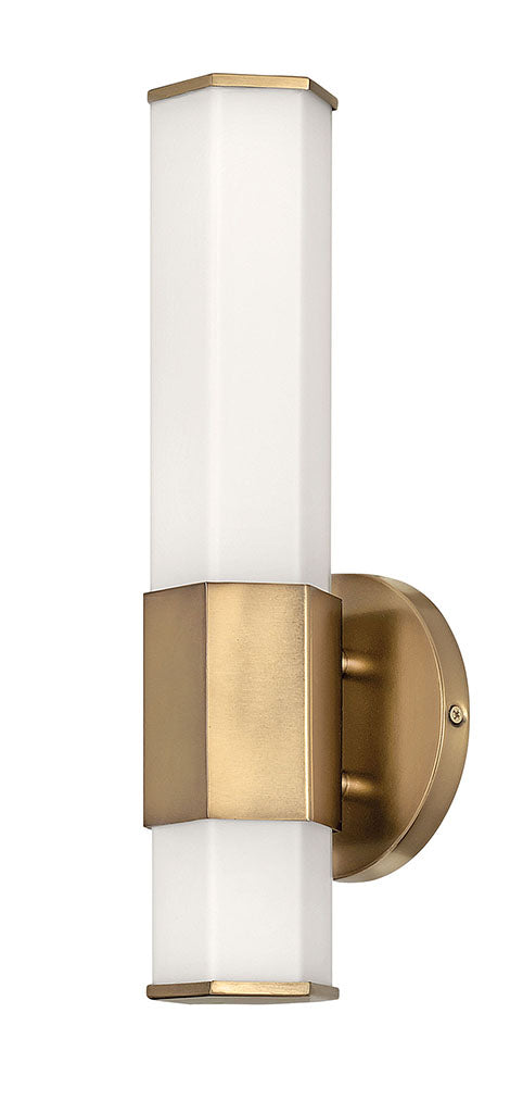 HINKLEY FACET Small LED Sconce 51150 Vanity Lights Hinkley Heritage Brass  