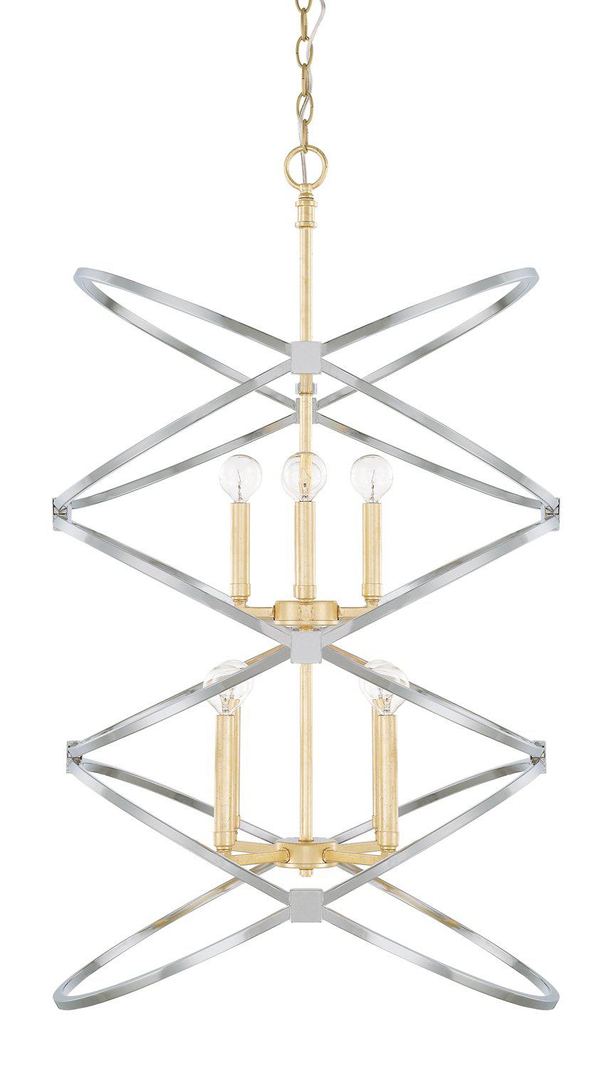 Capital 8 Light Foyer 520881 Ceiling Lanterns Capital Gold  