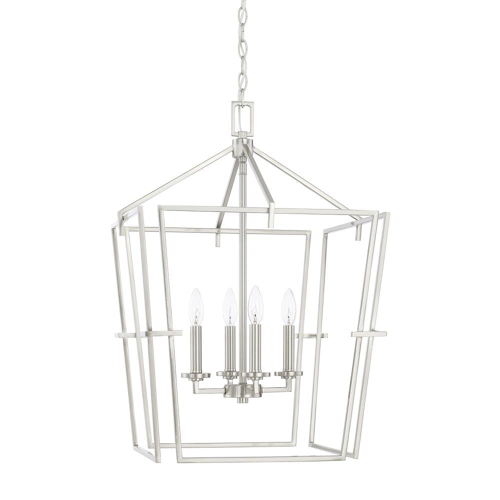 Capital 4 Light Foyer 522141BN Ceiling Lanterns Capital Nickel  