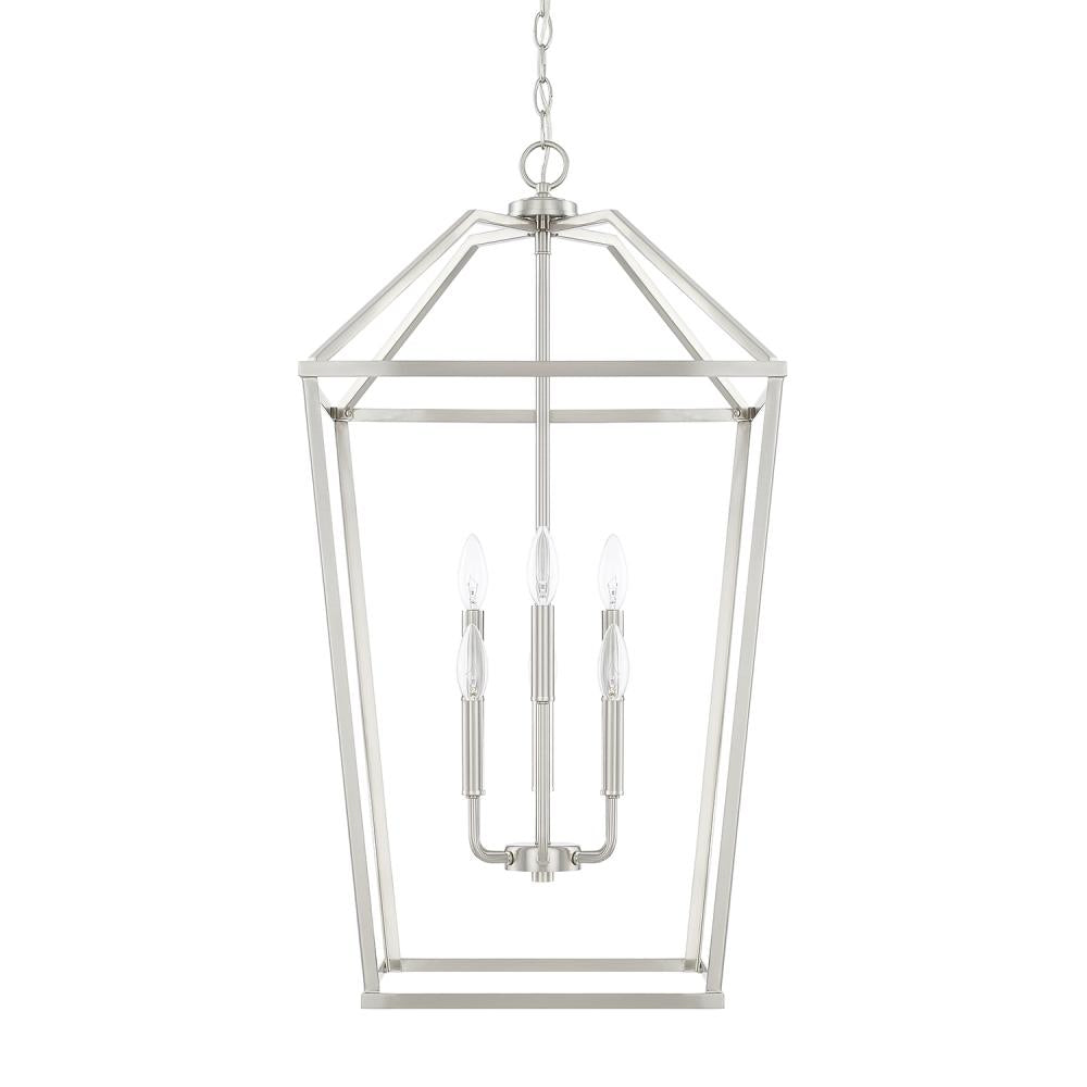 Capital 6 Light Foyer 522761BN Ceiling Lanterns Capital Nickel  