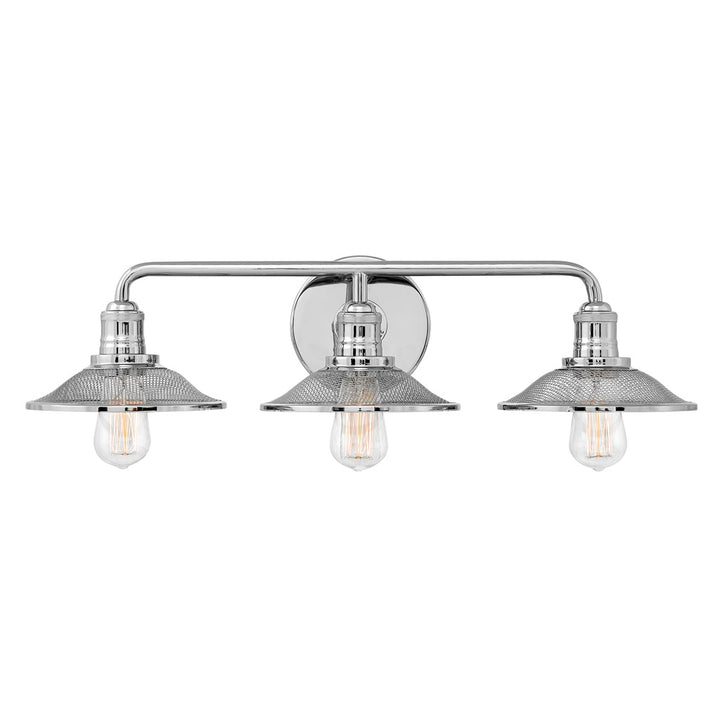 HINKLEY RIGBY Three Light Vanity 5293 Vanity Lights Hinkley Polished Nickel  