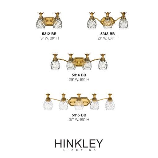 HINKLEY PLANTATION Single Light Vanity 5310 Vanity Lights Hinkley   