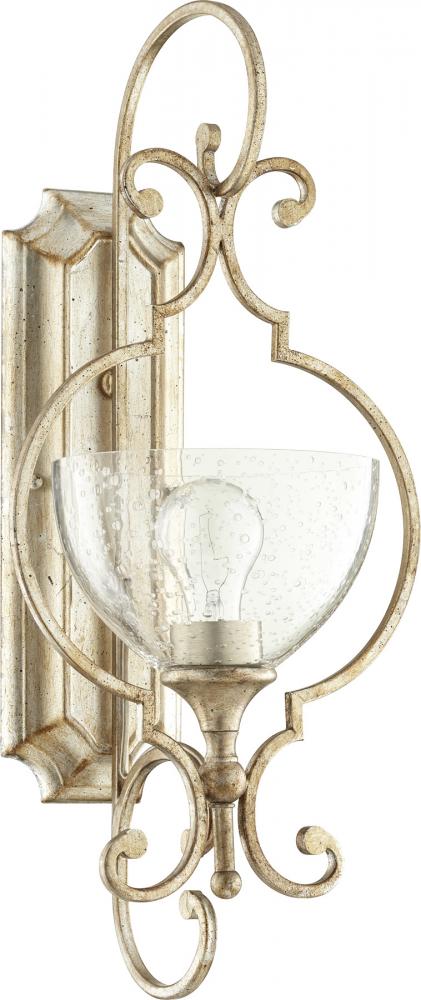 Quorum ANSLEY 1LT WALL MT - ASL 5414-1 Wall Sconces Quorum Silver  