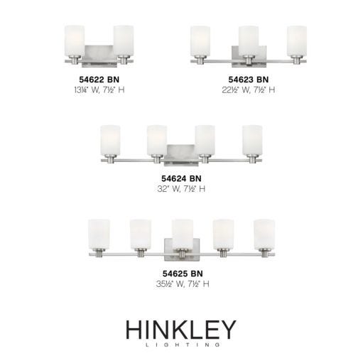 HINKLEY KARLIE Five Light Vanity 54625 Wall Light Fixtures Hinkley   