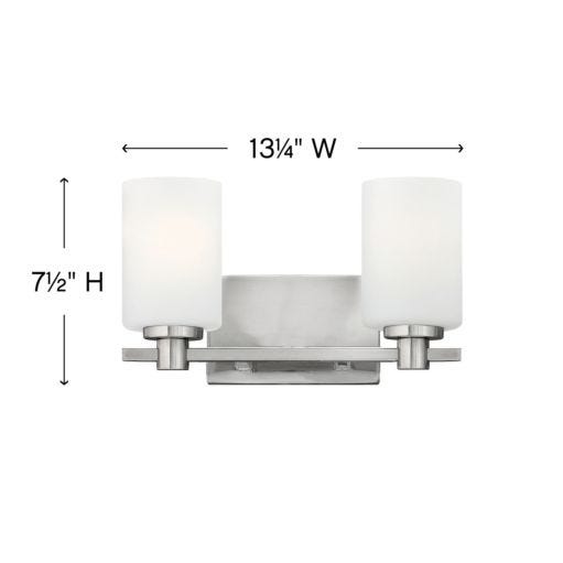 HINKLEY KARLIE Two Light Vanity 54622