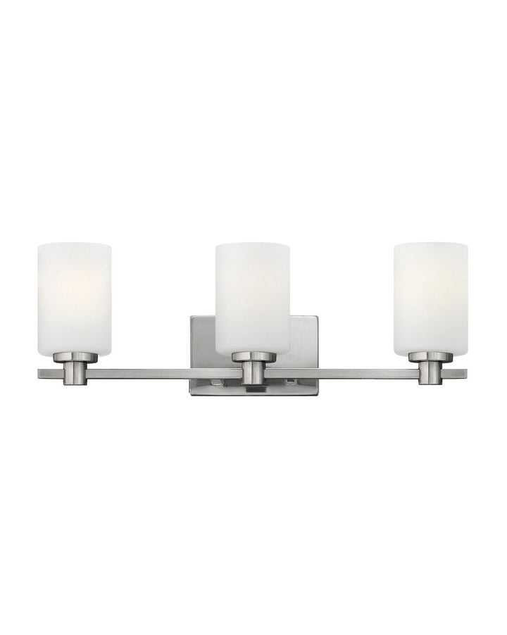 HINKLEY KARLIE Three Light Vanity 54623 Vanity Lights Hinkley Brushed Nickel  