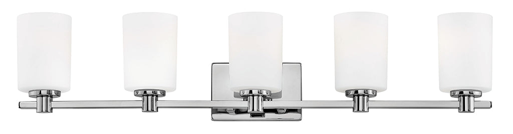 HINKLEY KARLIE Five Light Vanity 54625 Vanity Lights Hinkley Chrome  