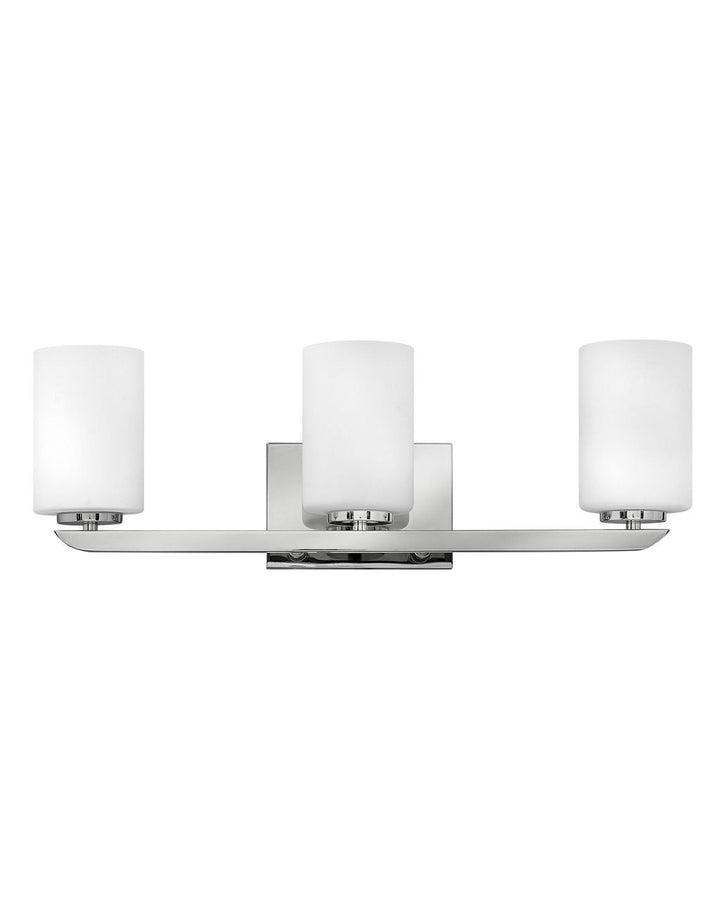 HINKLEY KYRA Three Light Vanity 55023 Vanity Lights Hinkley Polished Nickel  