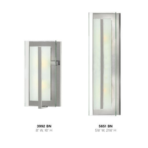 HINKLEY LATITUDE Single Light Vanity 5650 Vanity Lights Hinkley   