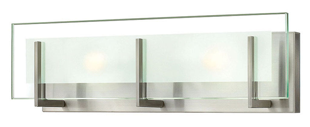 HINKLEY LATITUDE Two Light Vanity 5652 Vanity Lights Hinkley Brushed Nickel  