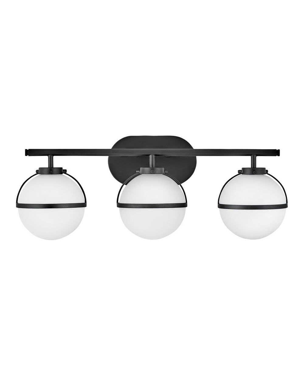 HINKLEY HOLLIS Three Light Vanity 5663 Vanity Lights Hinkley Black  