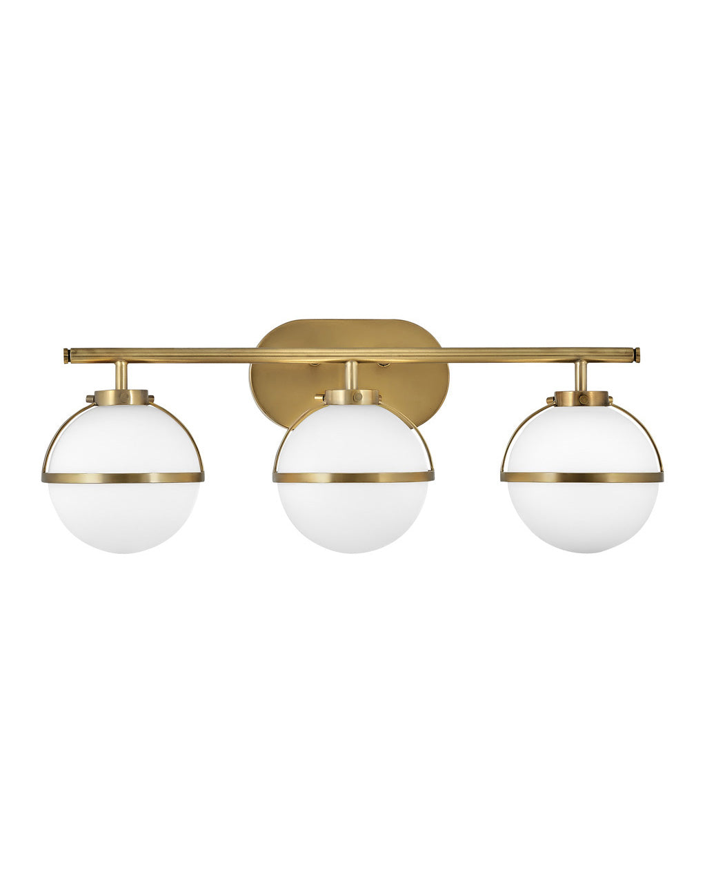 HINKLEY HOLLIS Three Light Vanity 5663 Vanity Lights Hinkley Heritage Brass  