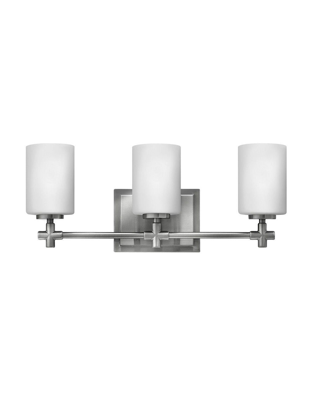 HINKLEY LAUREL Three Light Vanity 57553 Vanity Lights Hinkley Brushed Nickel  