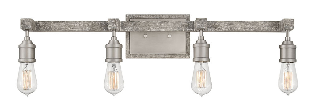 HINKLEY DENTON Four Light Vanity 5764 Vanity Lights Hinkley Pewter  